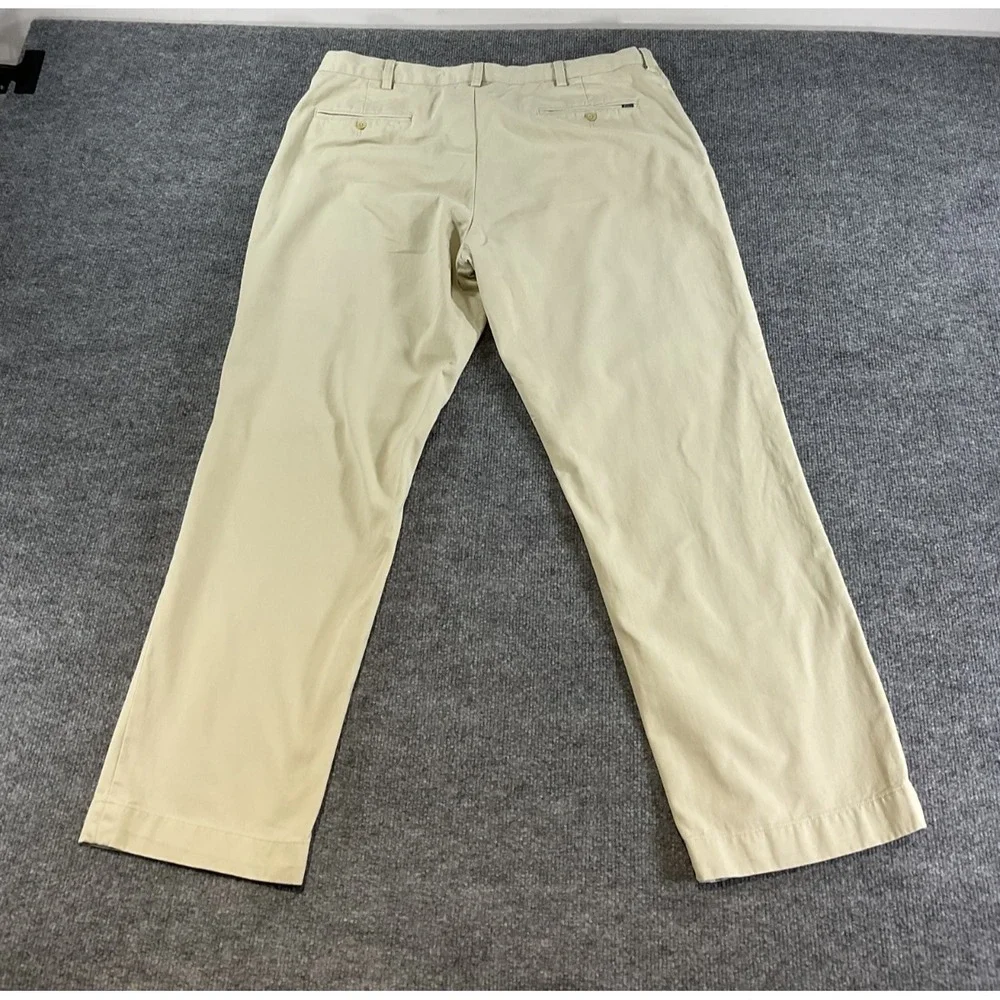 Polo Ralph Lauren Classic Fit Chino Pants Men's 38x30 Beige Khaki Flat Front Cas